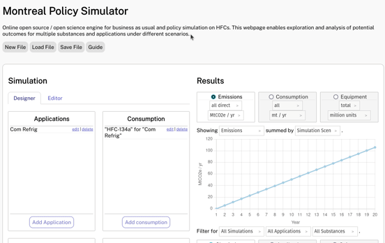 Animated GIF of adding the first policy